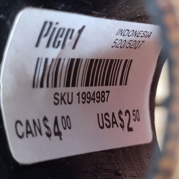 Set of 6 Pier 1 Brown Bamboo Napkin Rings - Picture 4 of 5